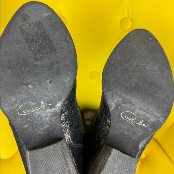 Reba Black Studded Boots Size 8M - Picture 8 of 14